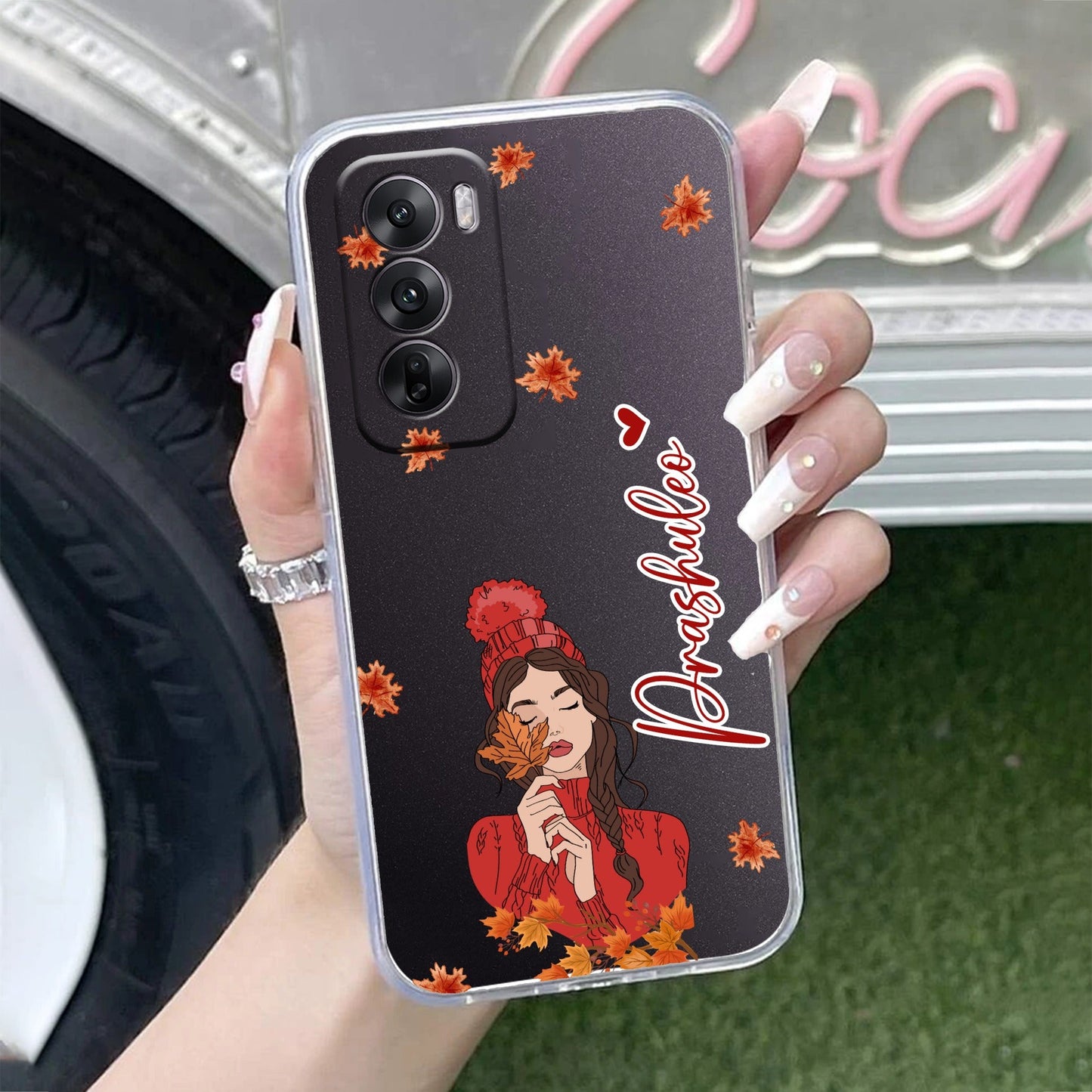 Daisy Flower Customize Transparent Silicon Case For Oppo