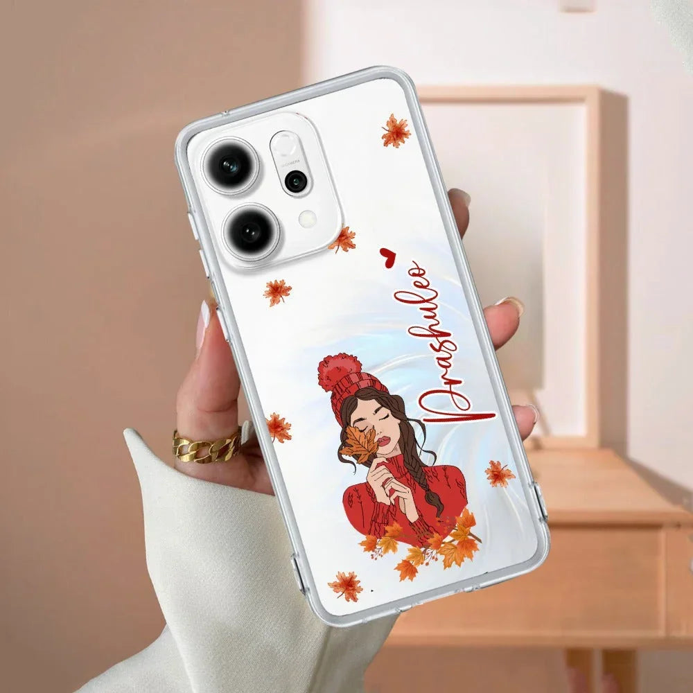 Daisy Flower Customize Anti Yellow Case For Oppo Reno 14 5G