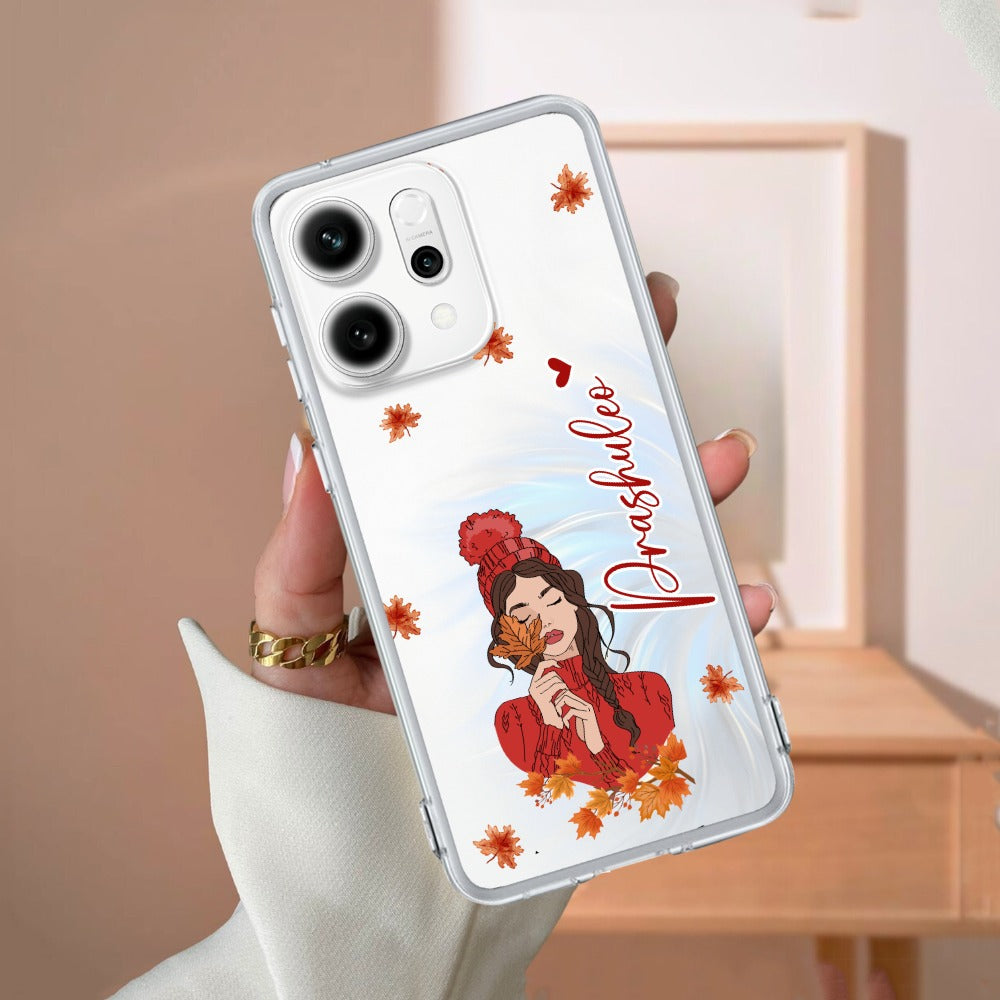 Daisy Flower Customize Transparent Silicon Case For Oppo