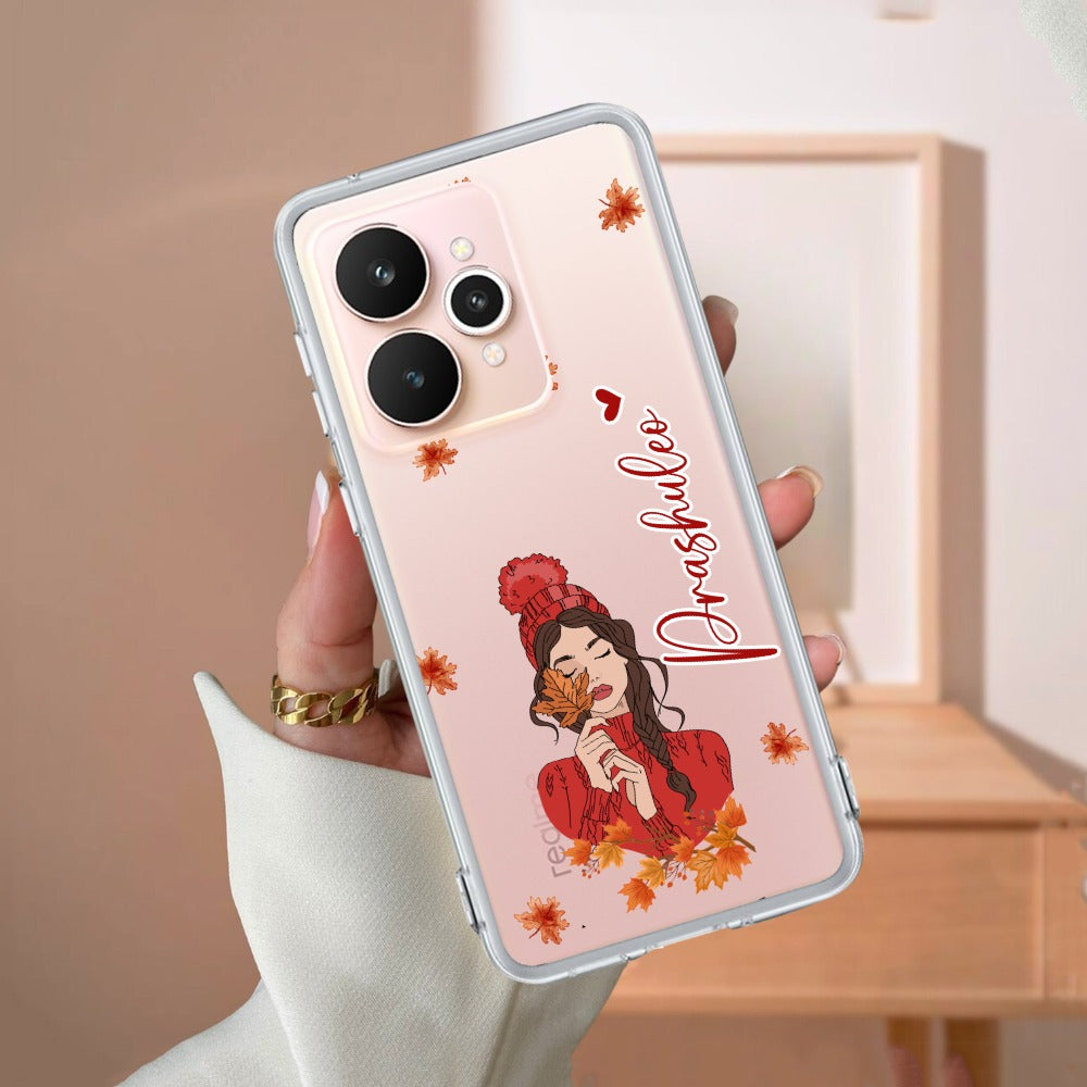 Daisy Flower Customize Transparent Silicon Case For Realme/Narzo