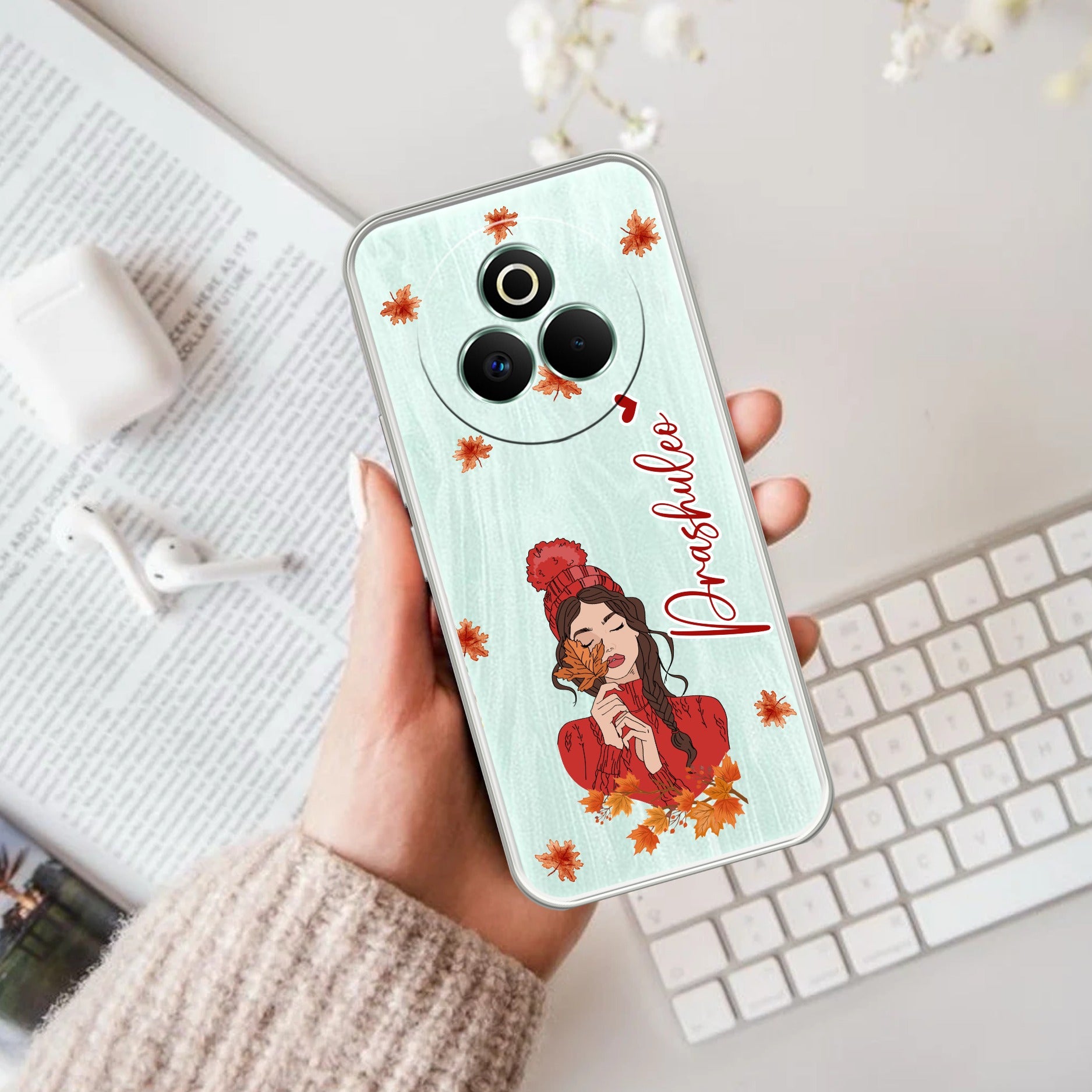 Daisy Flower Anti Yelllow Case For Realme P3 Pro 5G