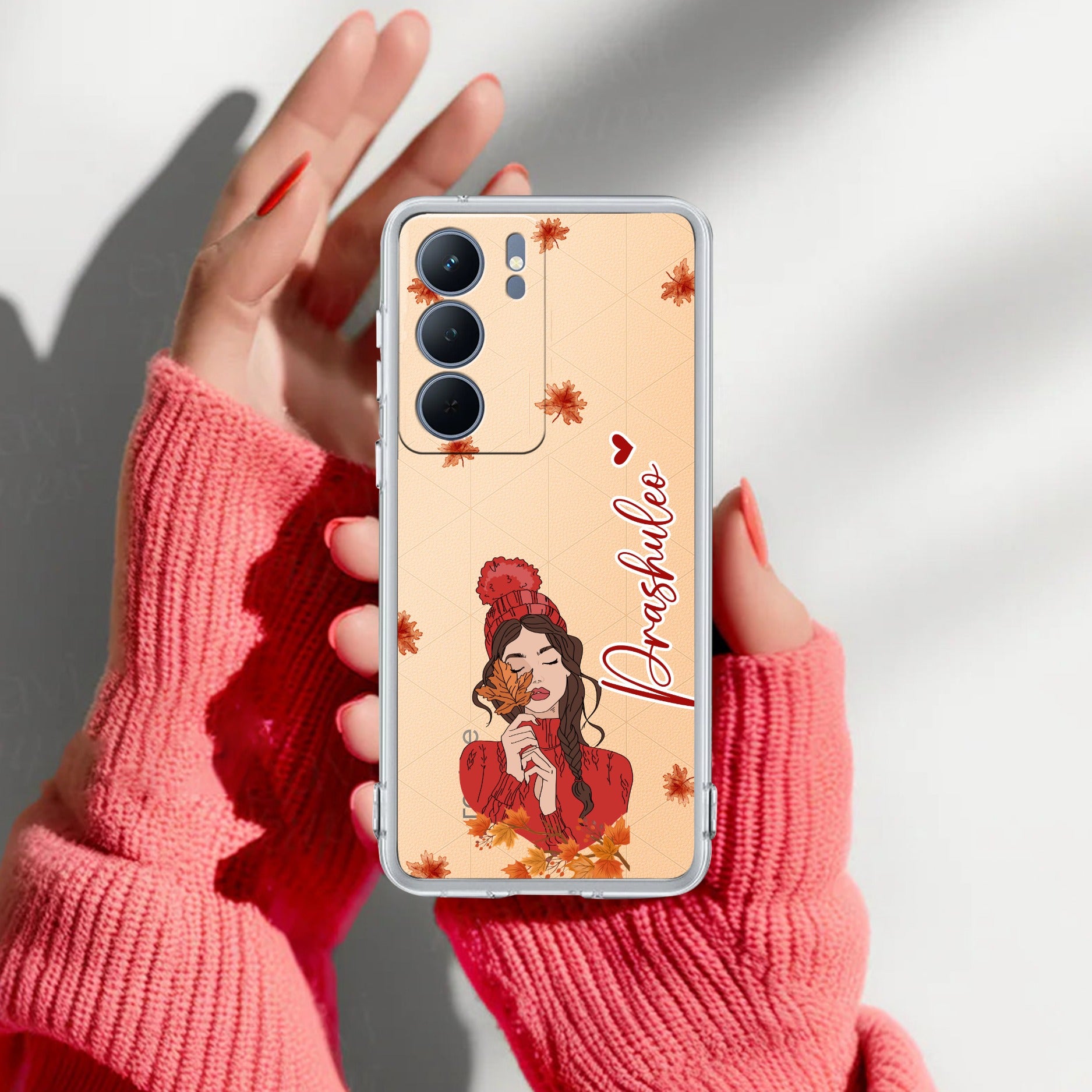 Daisy Flower Customize Transparent Silicon Case For Realme P3x 5G