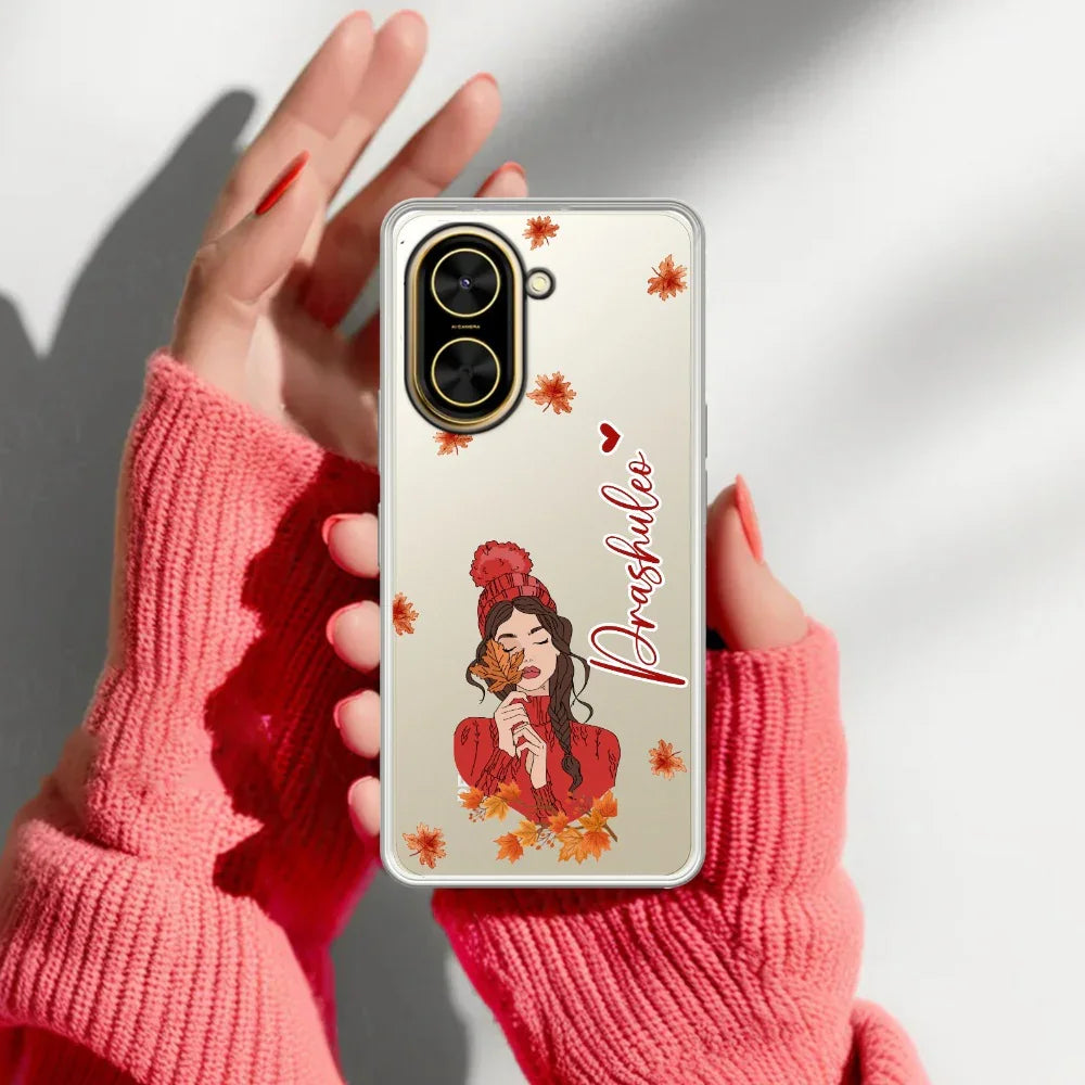 Stylish Girl With Cap Customize Transparent Silicon Case For Poco - ShopOnCliQ