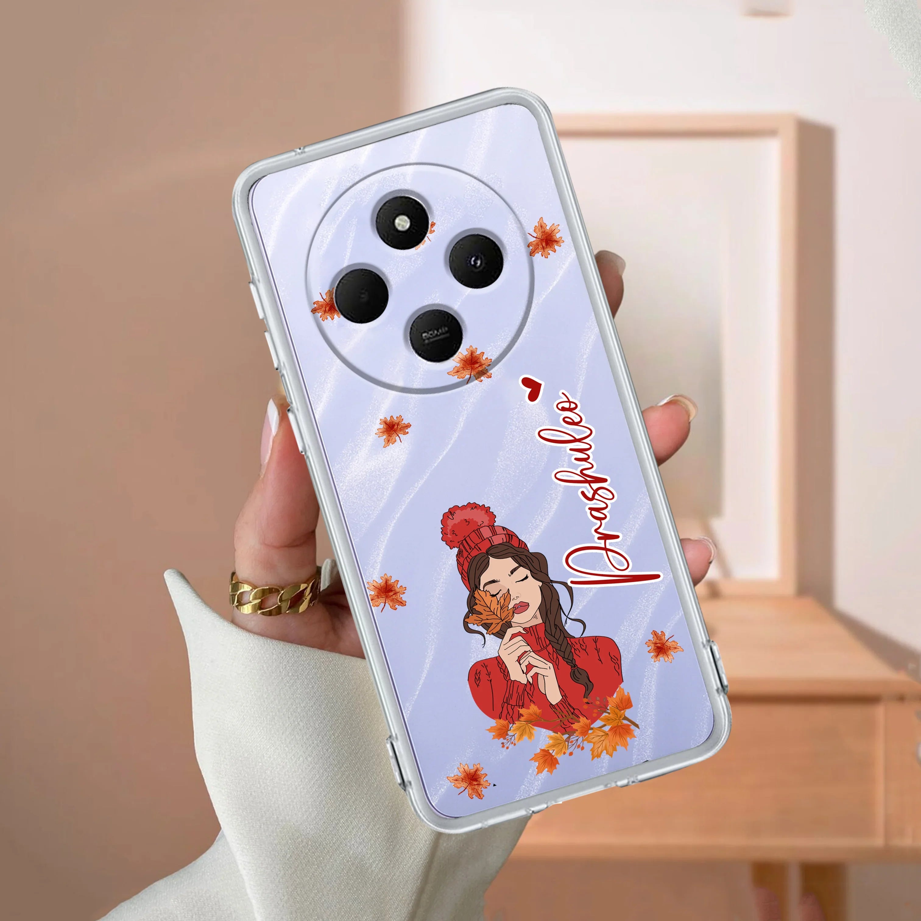 Stylish Girl With Cap Customize Transparent Silicon Case For Poco - ShopOnCliQ