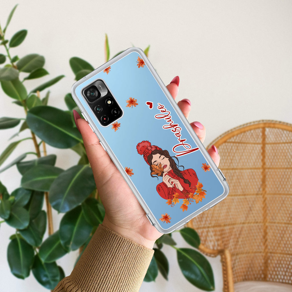 Daisy Flower Customize Transparent Silicon Case For Mi 11i