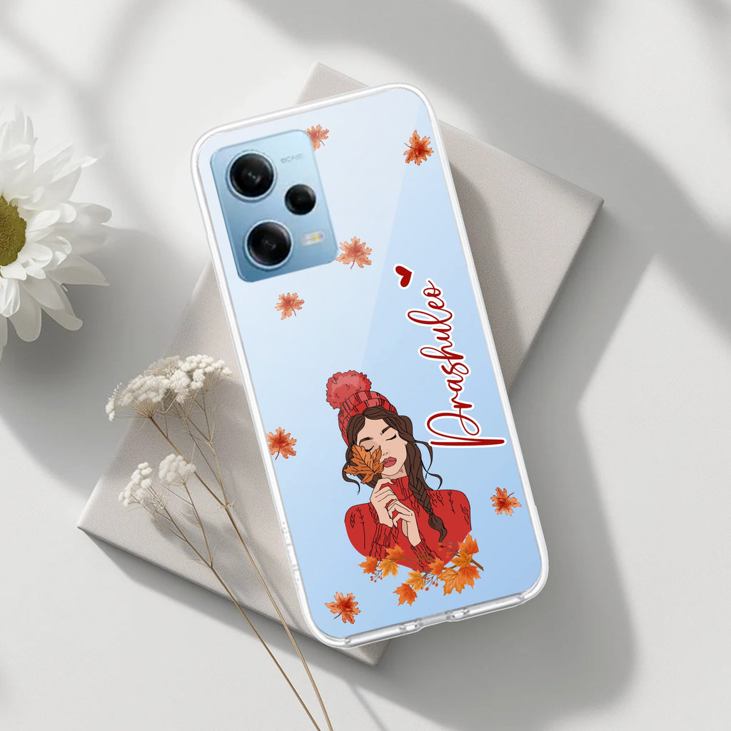 Daisy Flower Customize Transparent Silicon Case For Redmi Note 12 5G