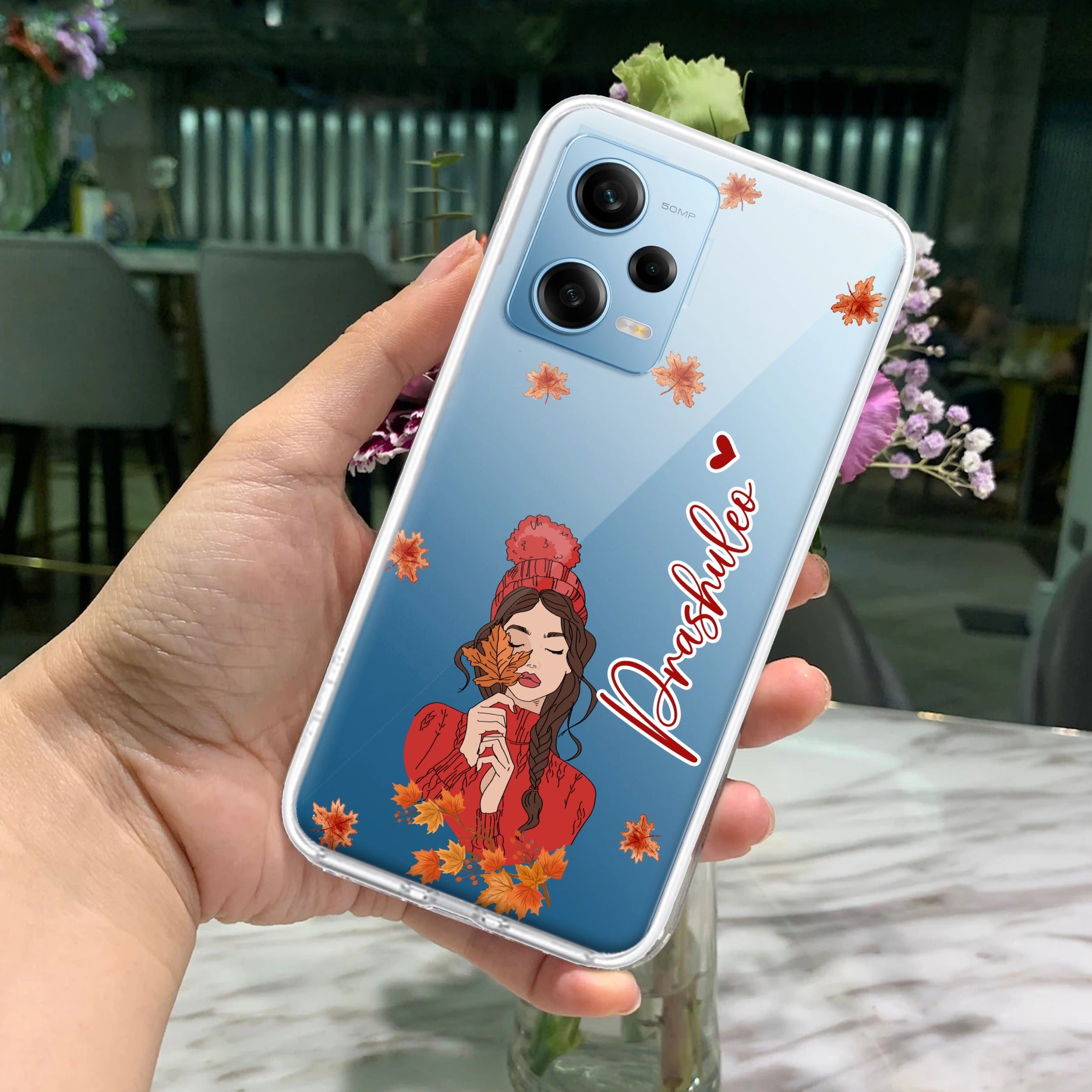 Daisy Flower Customize Transparent Silicon Case For Redmi/Xiaomi
