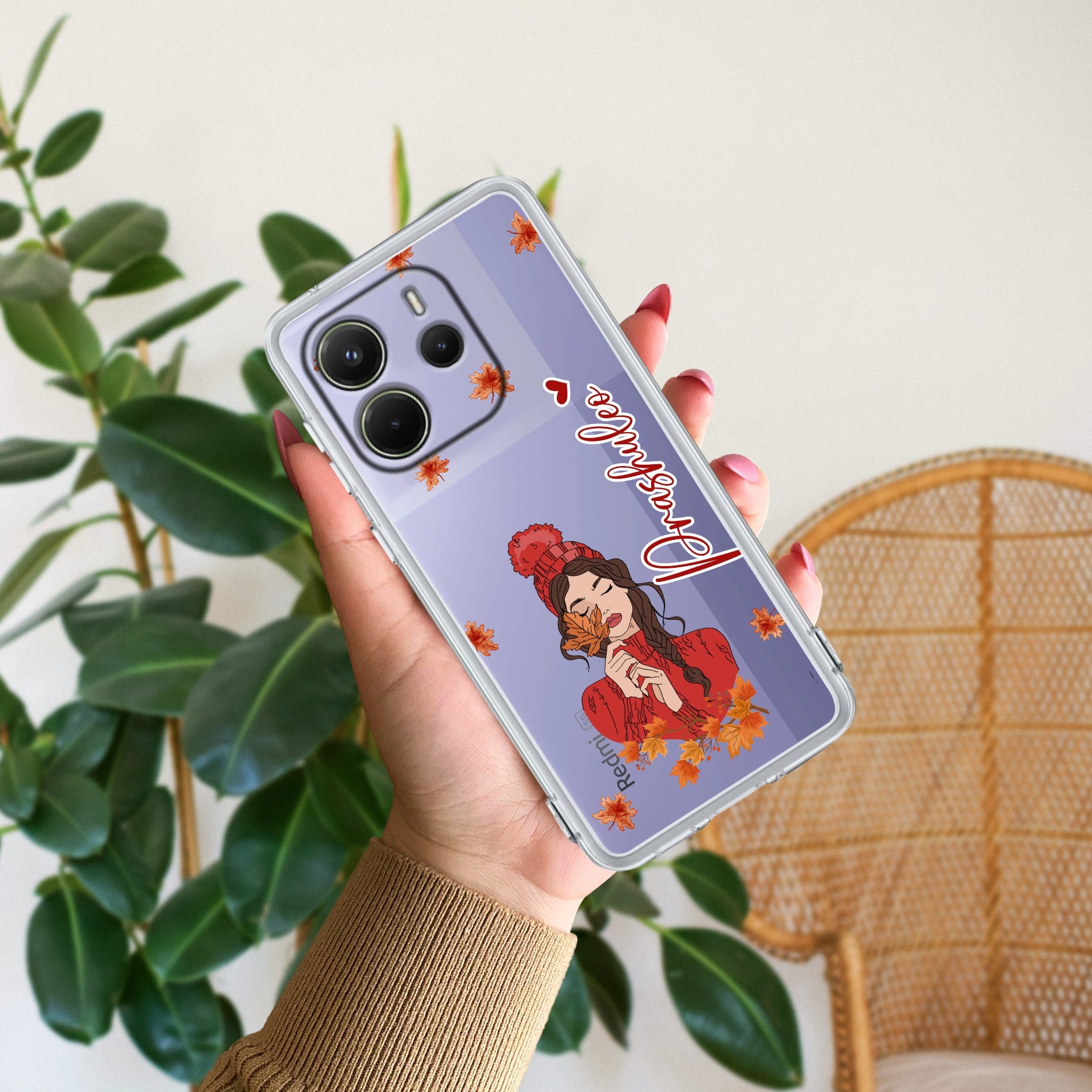 Daisy Flower Customize Transparent Silicon Case For REDMI Note 14 SE 5G