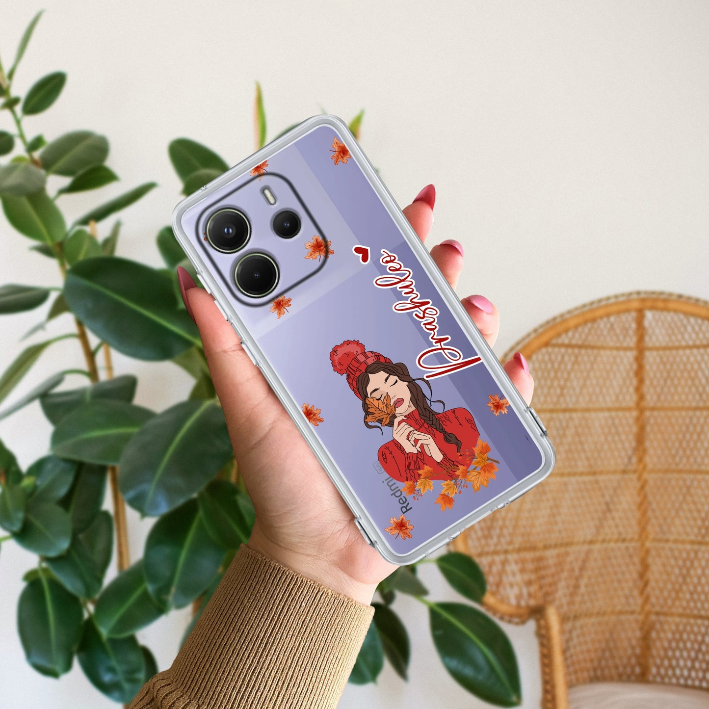 Daisy Flower Customize Transparent Silicon Case For Redmi/Xiaomi