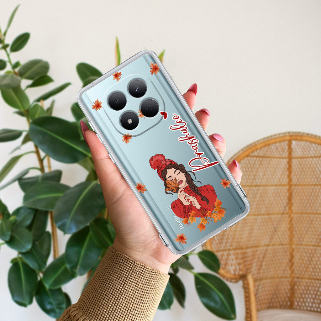 Daisy Flower Customize Transparent Silicon Case For Redmi Note 15 Pro 5G