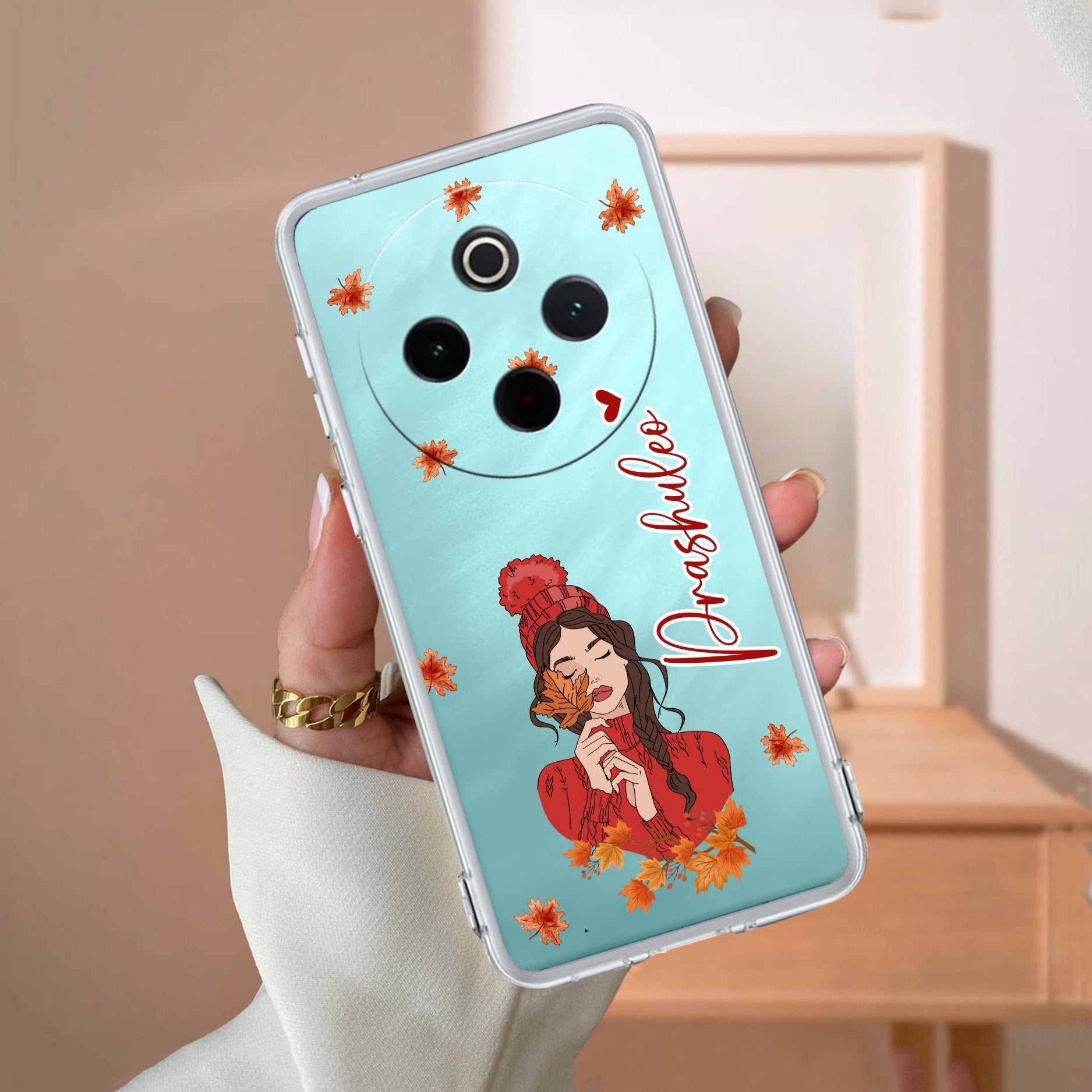 Daisy Flower Customize Transparent Silicon Case For Vivo T4 5G