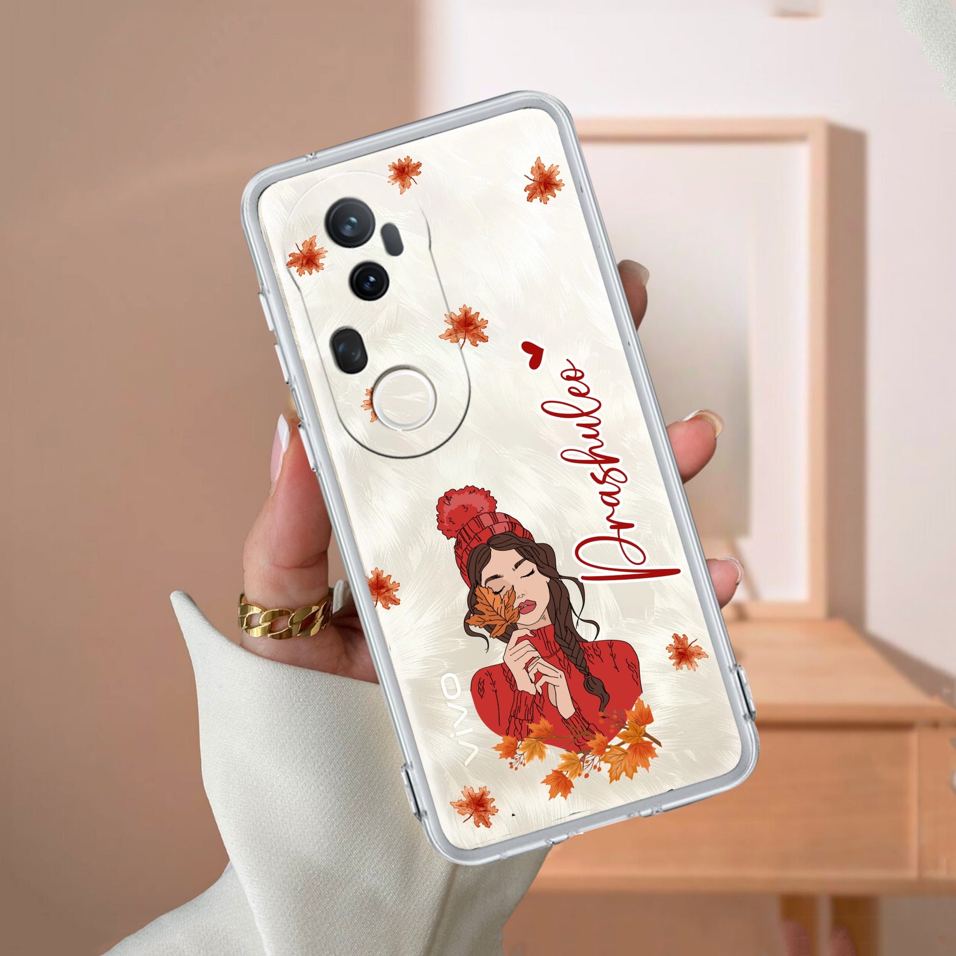 Daisy Flower Customize Transparent Silicon Case For Vivo T4 Ultra 5G