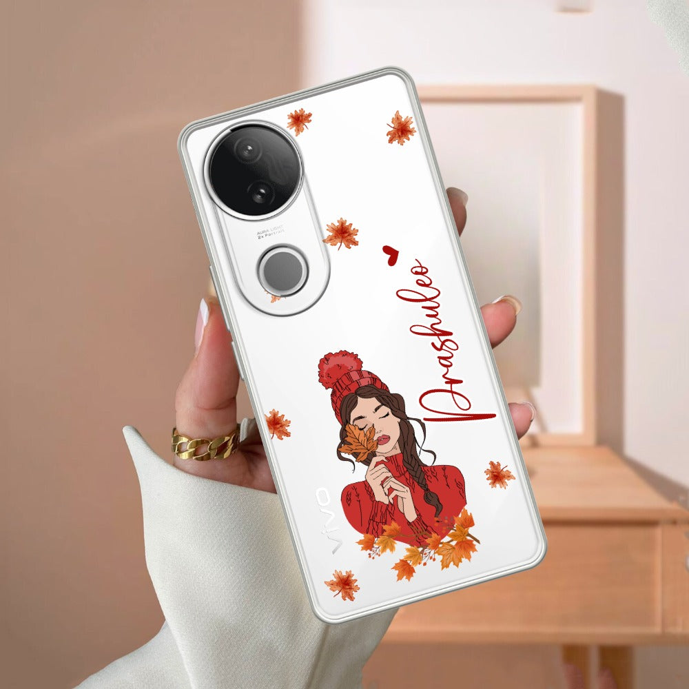 Daisy Flower Customize Transparent Silicon Case For Vivo