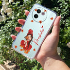 Daisy Flower Customize Transparent Silicon Case For Vivo V30e 5G