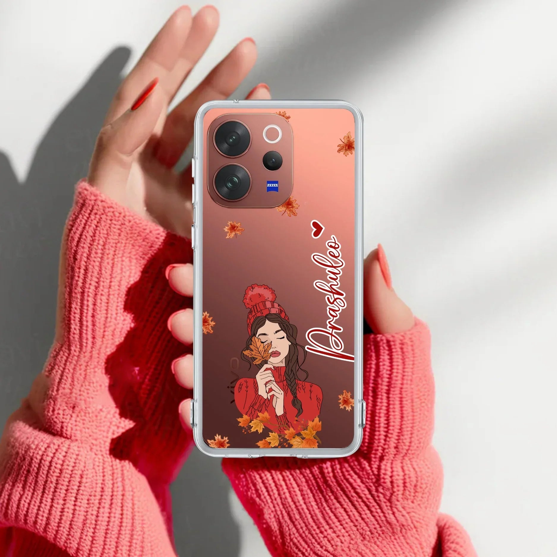 Daisy Flower Customize Transparent Silicon Case For Vivo Y19 5G