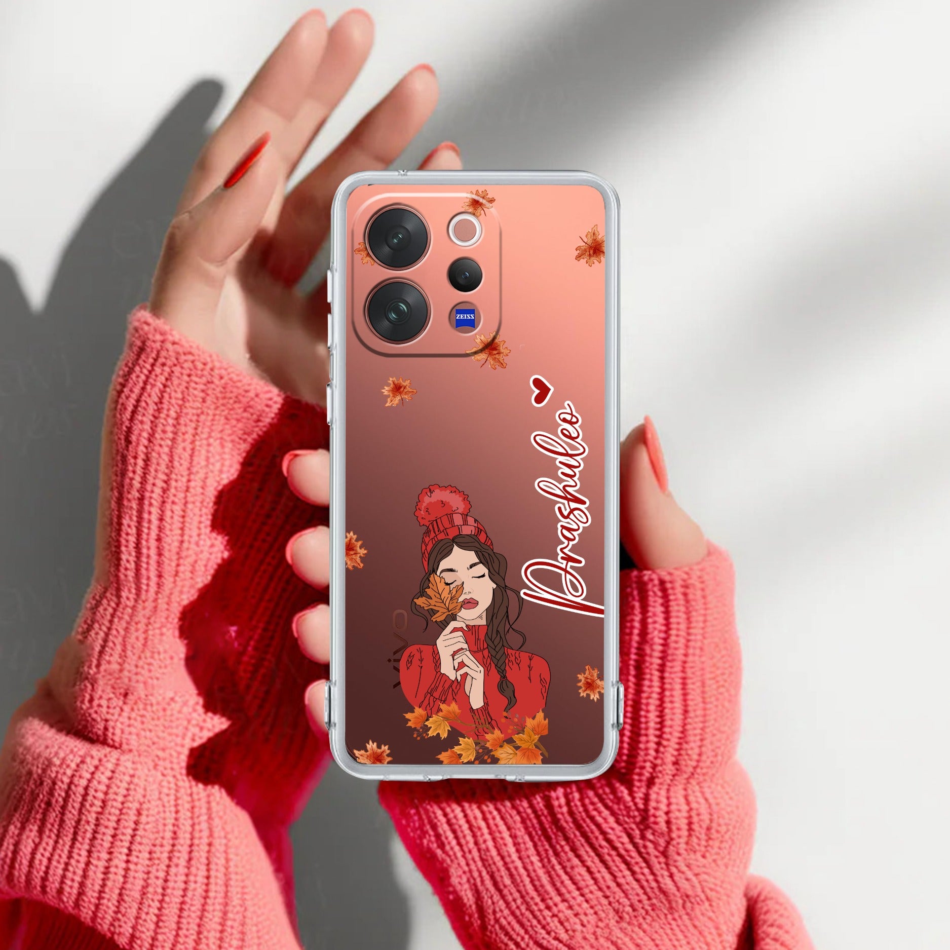Daisy Flower Customize Transparent Silicon Case For Vivo T4 5G