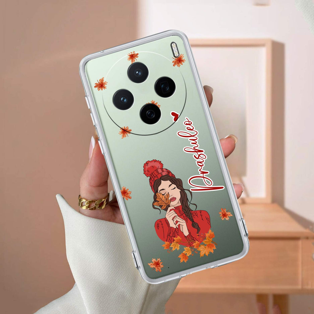 Daisy Flower Customize Transparent Silicon Case For Vivo T4R 5G