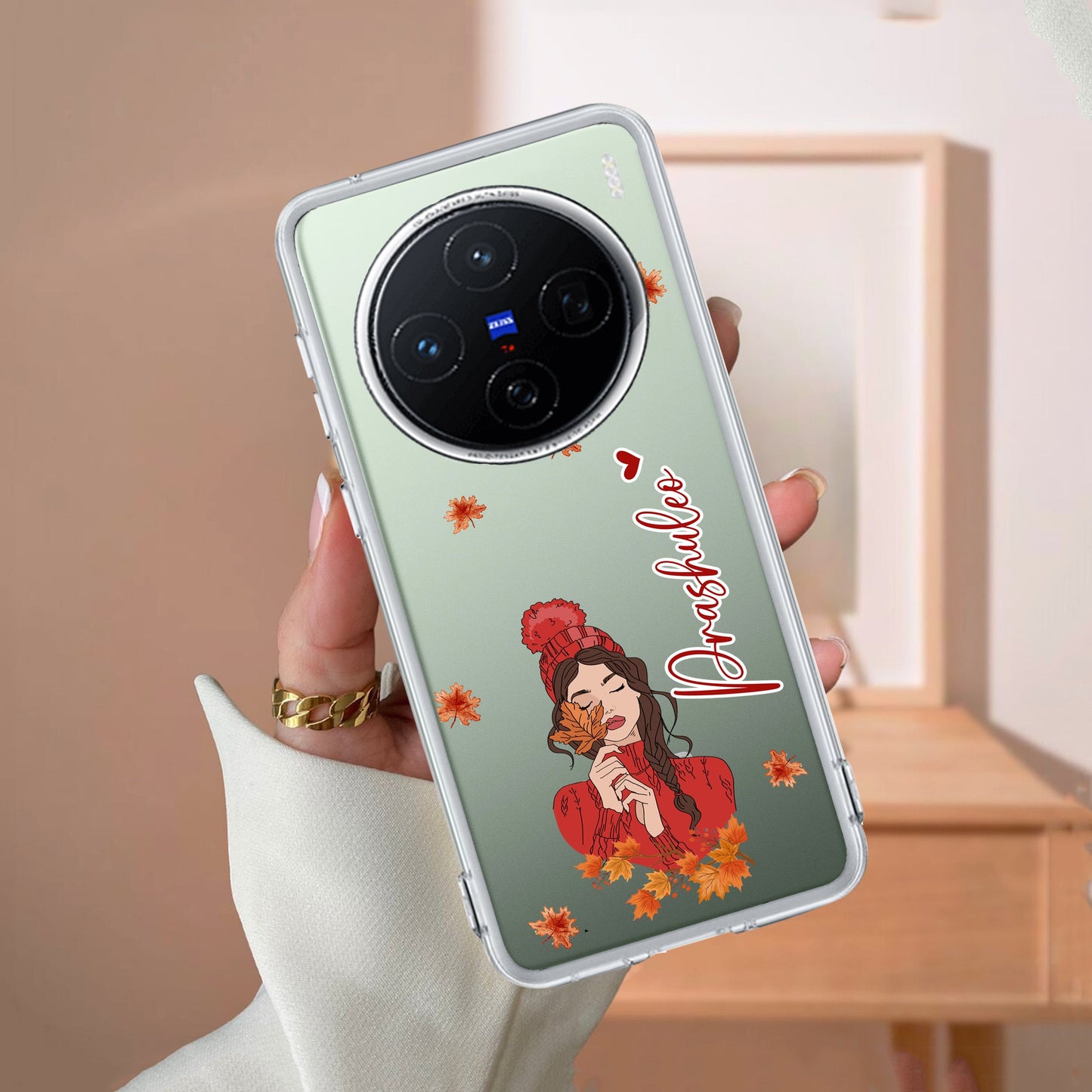 Daisy Flower Customize Transparent Silicon Case For Vivo