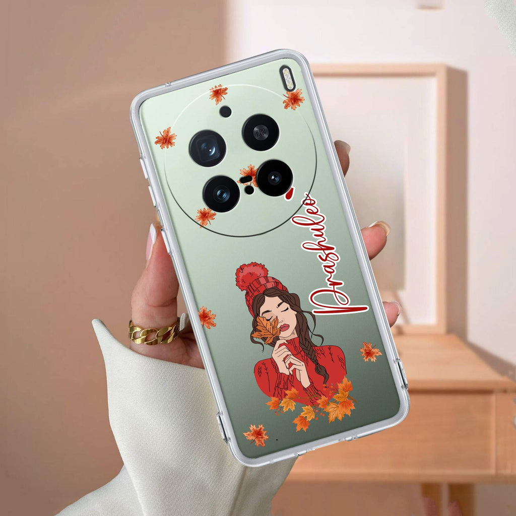Daisy Flower Customize Transparent Silicon Case For Vivo X200 Pro 5G