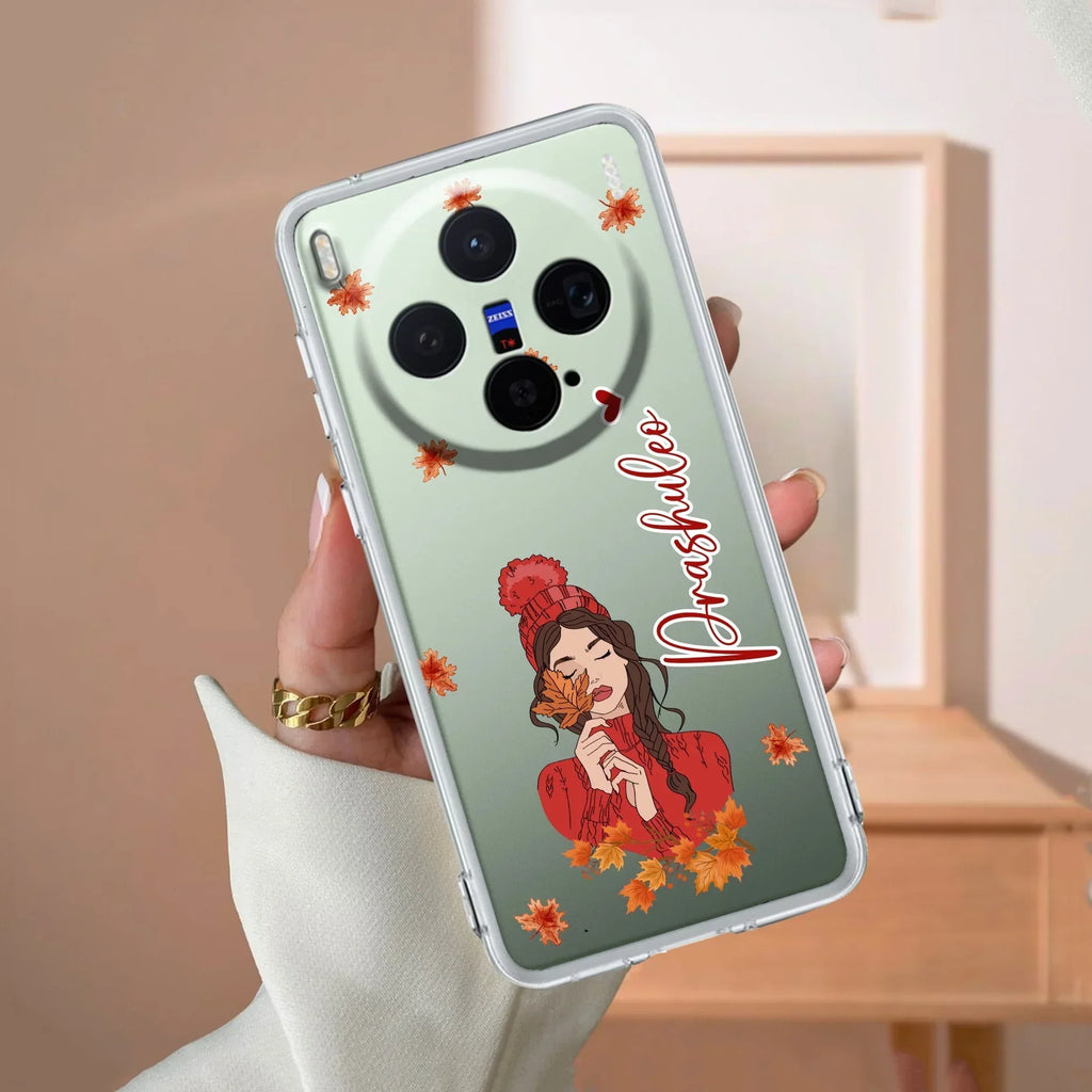 Daisy Flower Customize Transparent Silicon Case For Vivo V50e 5G