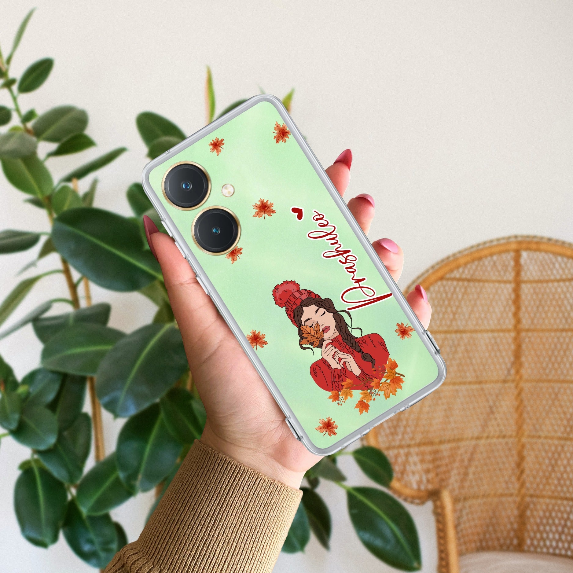 Daisy Flower Customize Transparent Silicon Case For Vivo Y27 4G