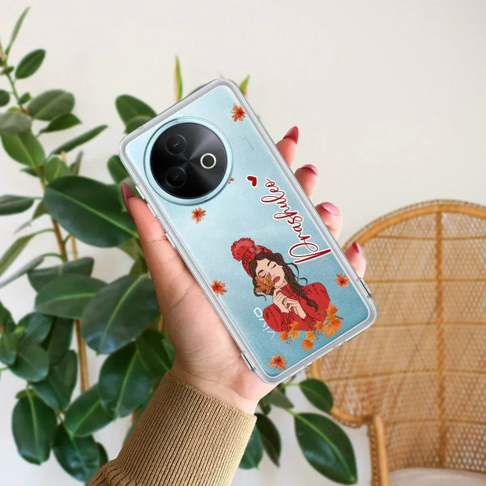 Daisy Flower Customize Transparent Silicon Case For Vivo Y200e 5G