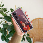 Daisy Flower Customize Transparent Silicon Case For Vivo T1x