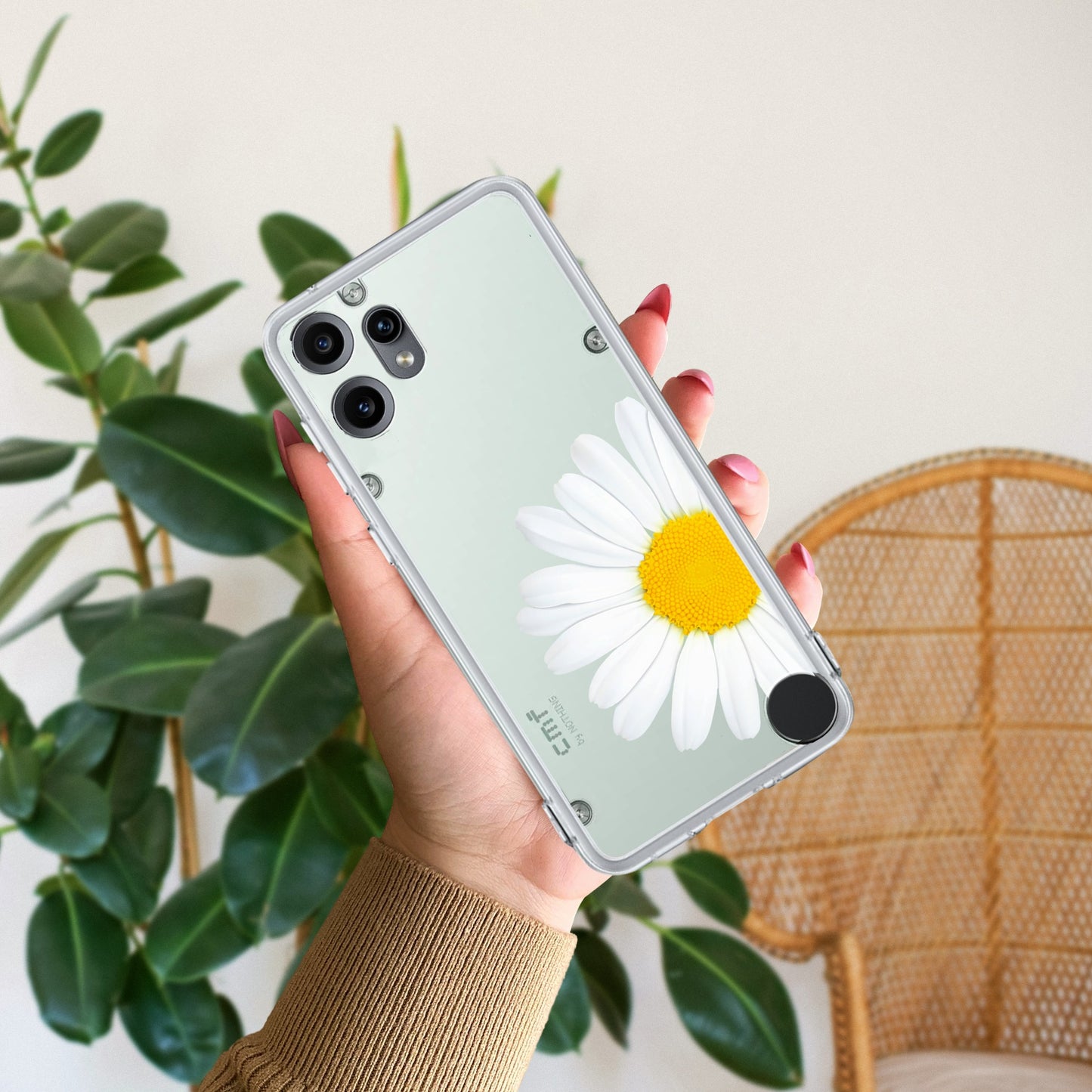 Daisy Flower Transparent silicon case For Nothing