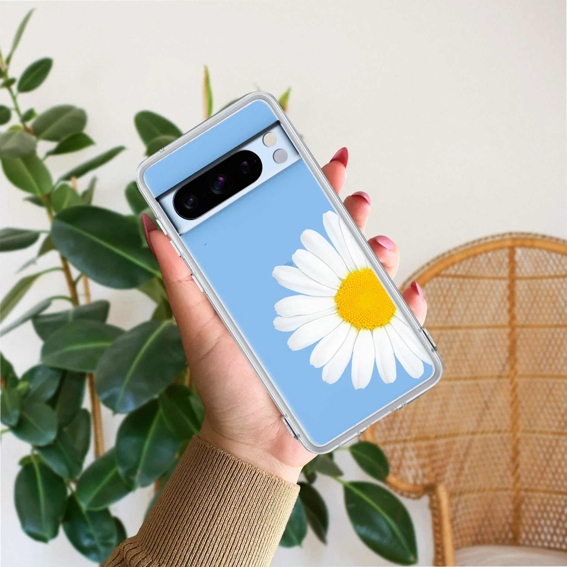 Daisy Flower Transparent silicon case For Google - ShopOnCliQ