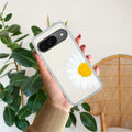 Daisy Flower Transparent silicon case For Google Pixel 9