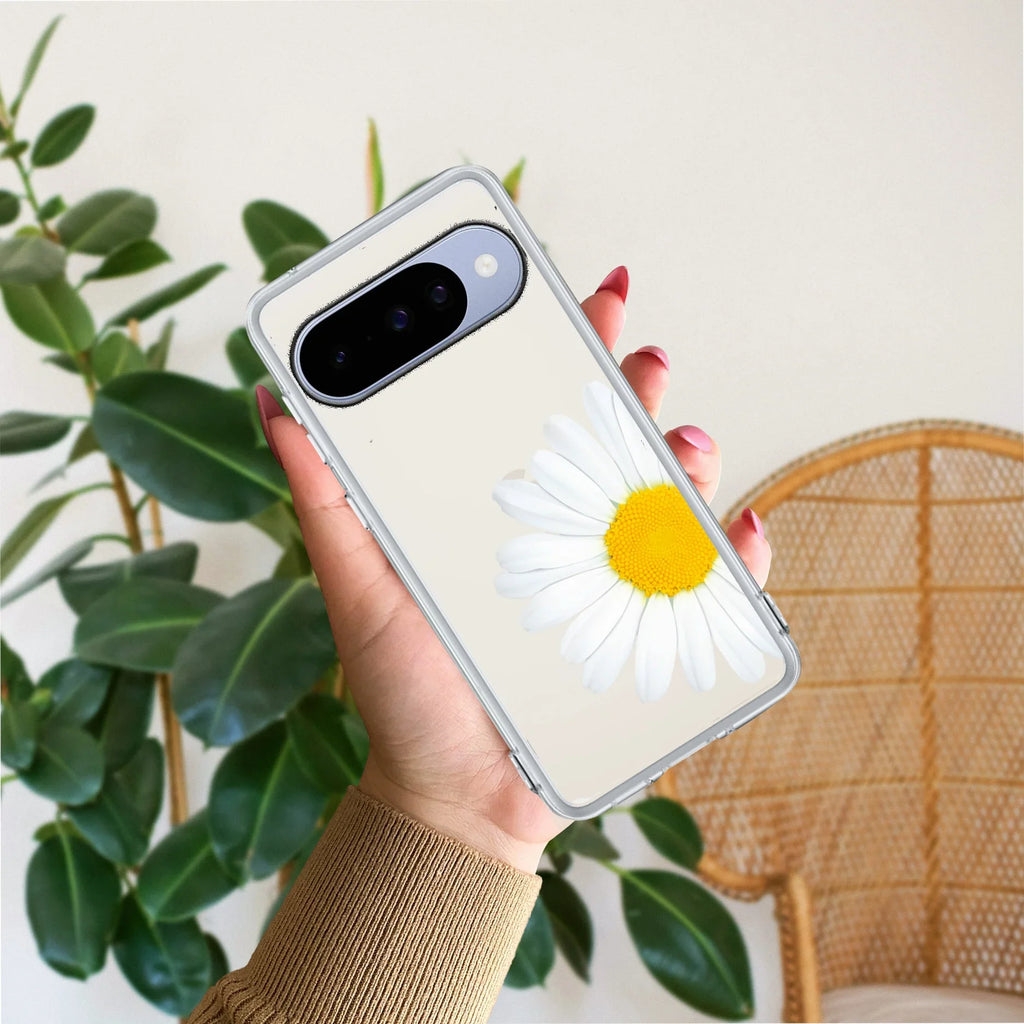 Daisy Flower Transparent silicon case For Google Pixel 10