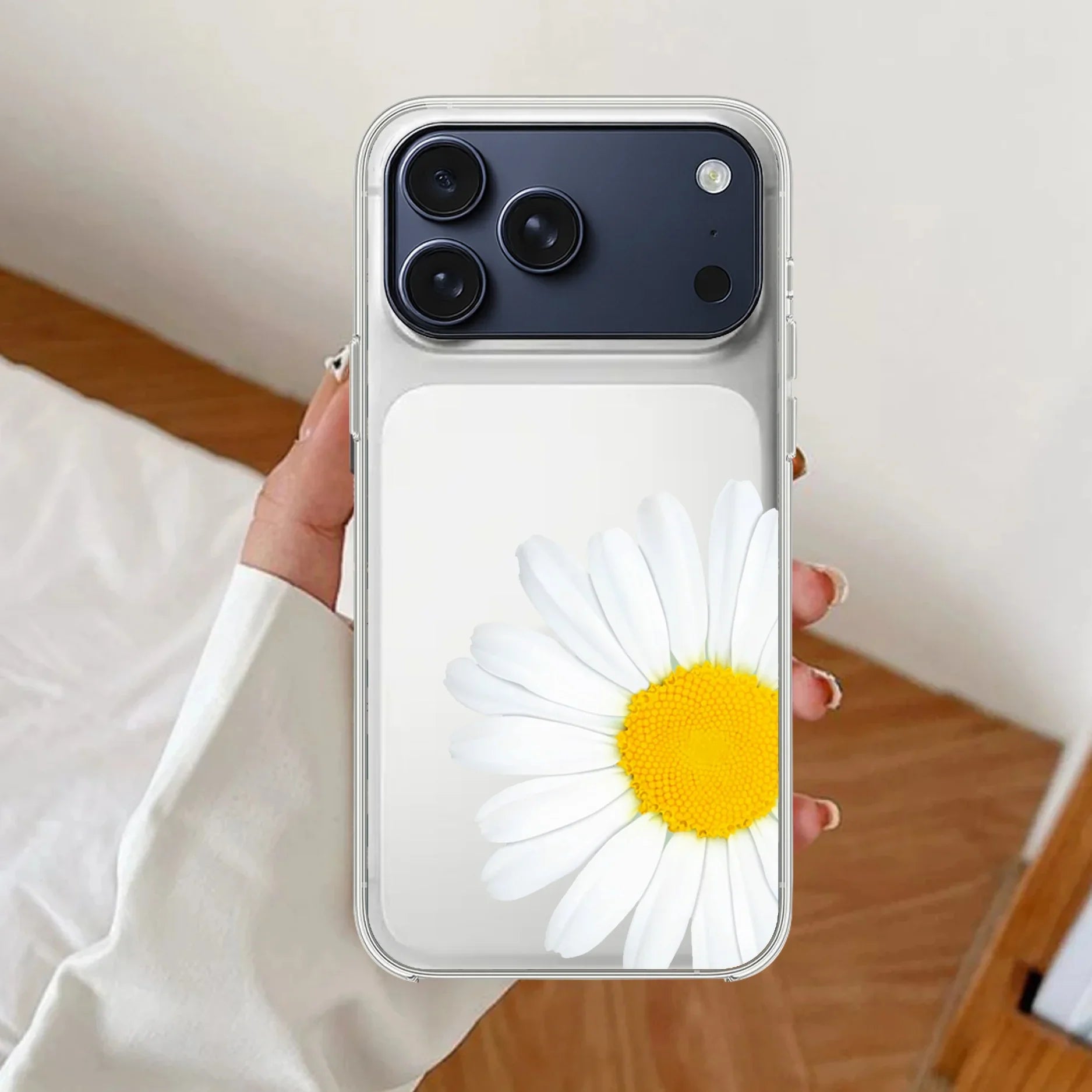 Daisy Flower Transparent silicon case For iPhone - ShopOnCliQ