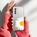 Daisy Flower Transparent silicon case For iQOO 9 SE 5G