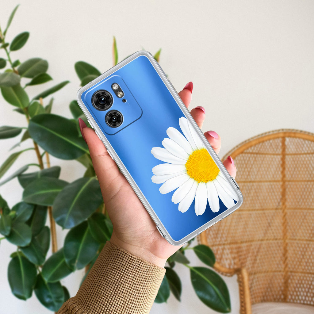 Daisy Flower Anti Yellow Case For Motorola Edge 40 5G