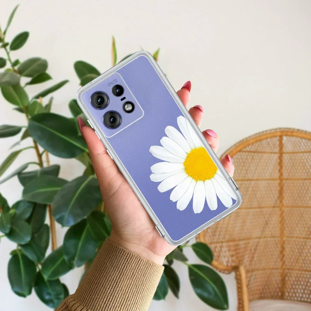 Daisy Flower Anti Yellow Case For Motorola Edge 50 Pro