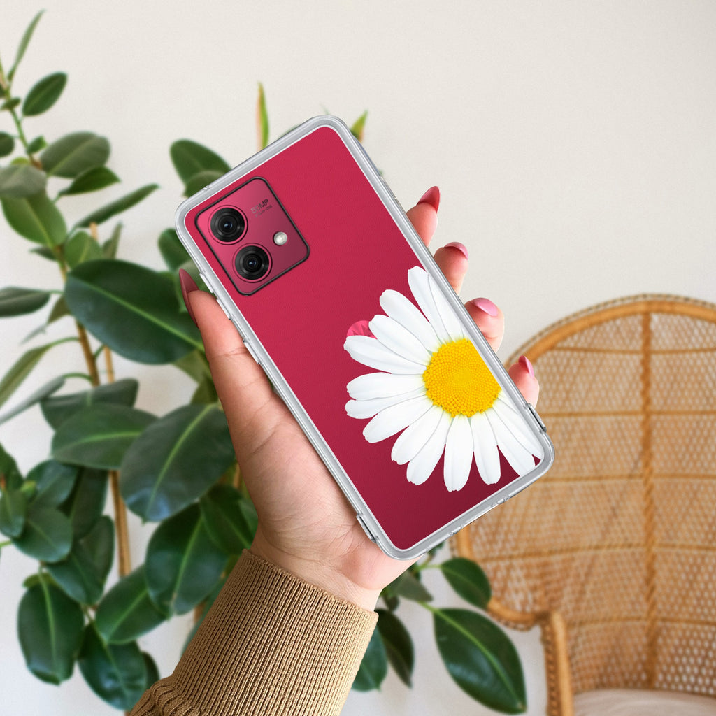 Daisy Flower Anti Yellow Case For Motorola G84 5G