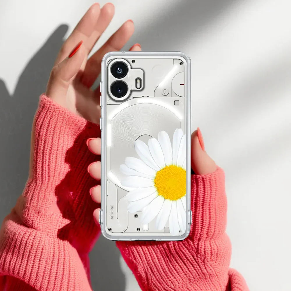 Daisy Flower Transparent silicon case For Nothing - ShopOnCliQ