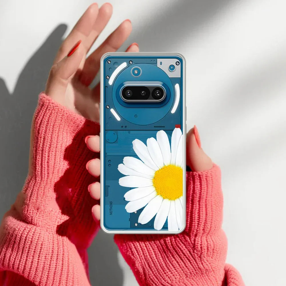 Daisy Flower Transparent silicon case For Nothing - ShopOnCliQ