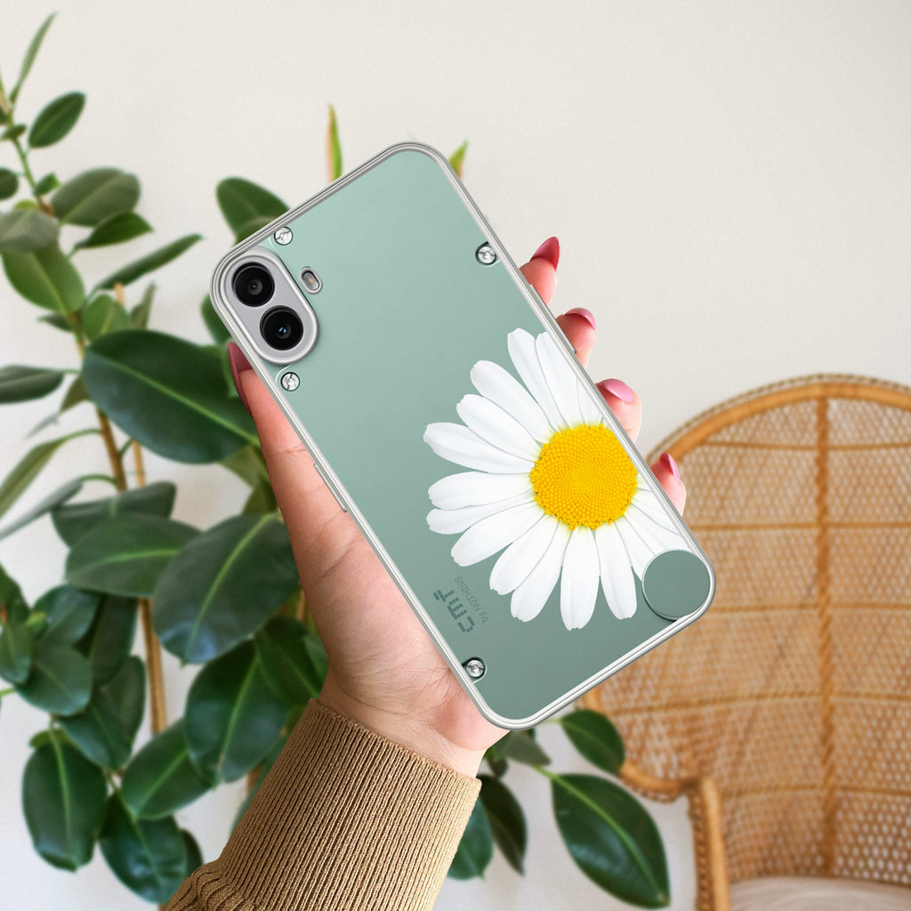 Daisy Flower Anti Yellow Case For CMF Nothing Phone 1 5G