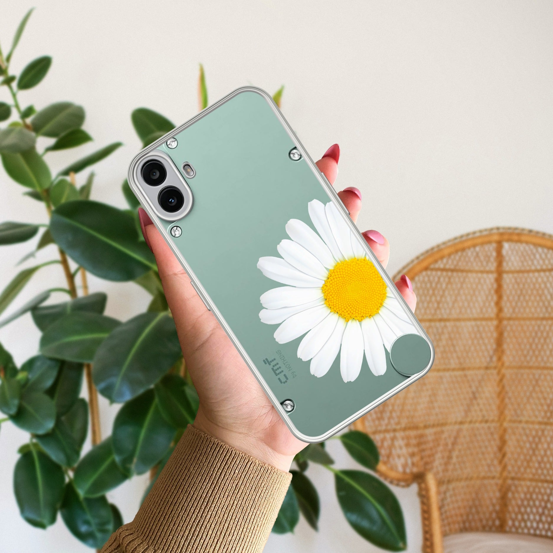 Daisy Flower Anti Yellow Case For CMF Nothing Phone 1 5G