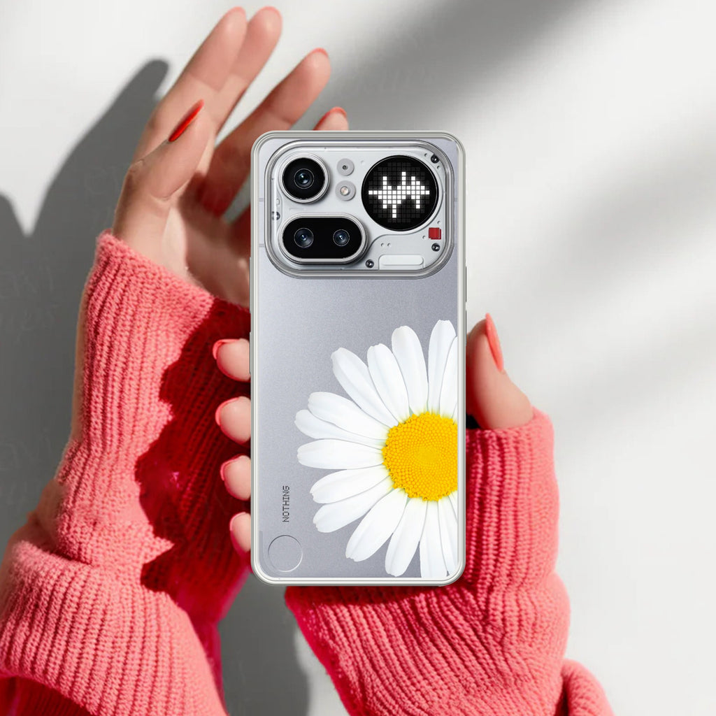 Daisy Flower Anti Yellow Case For Nothing Phone 4A Pro 5G
