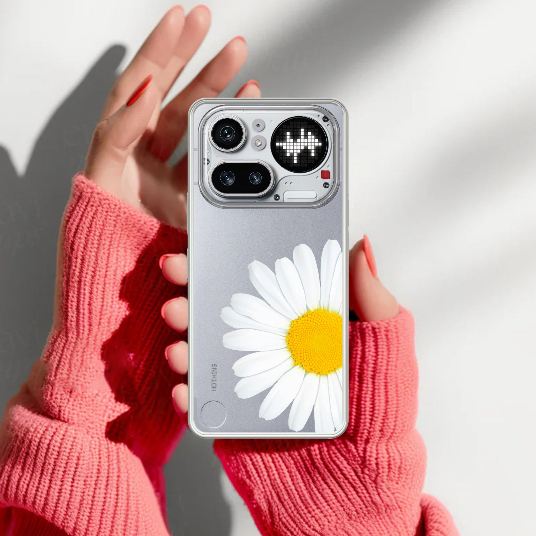 Daisy Flower Anti Yellow Case For Nothing Phone 4A Pro 5G