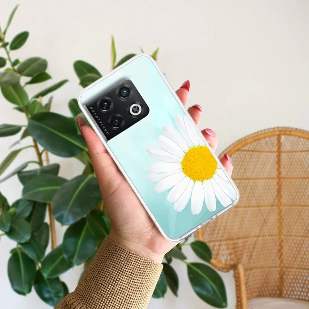 Daisy Flower Anti Yellow Case For OnePlus 10 Pro 5G