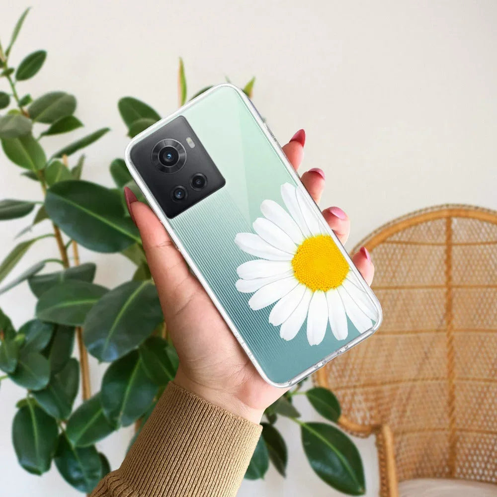 Daisy Flower Anti Yellow Case For OnePlus 10R 5G