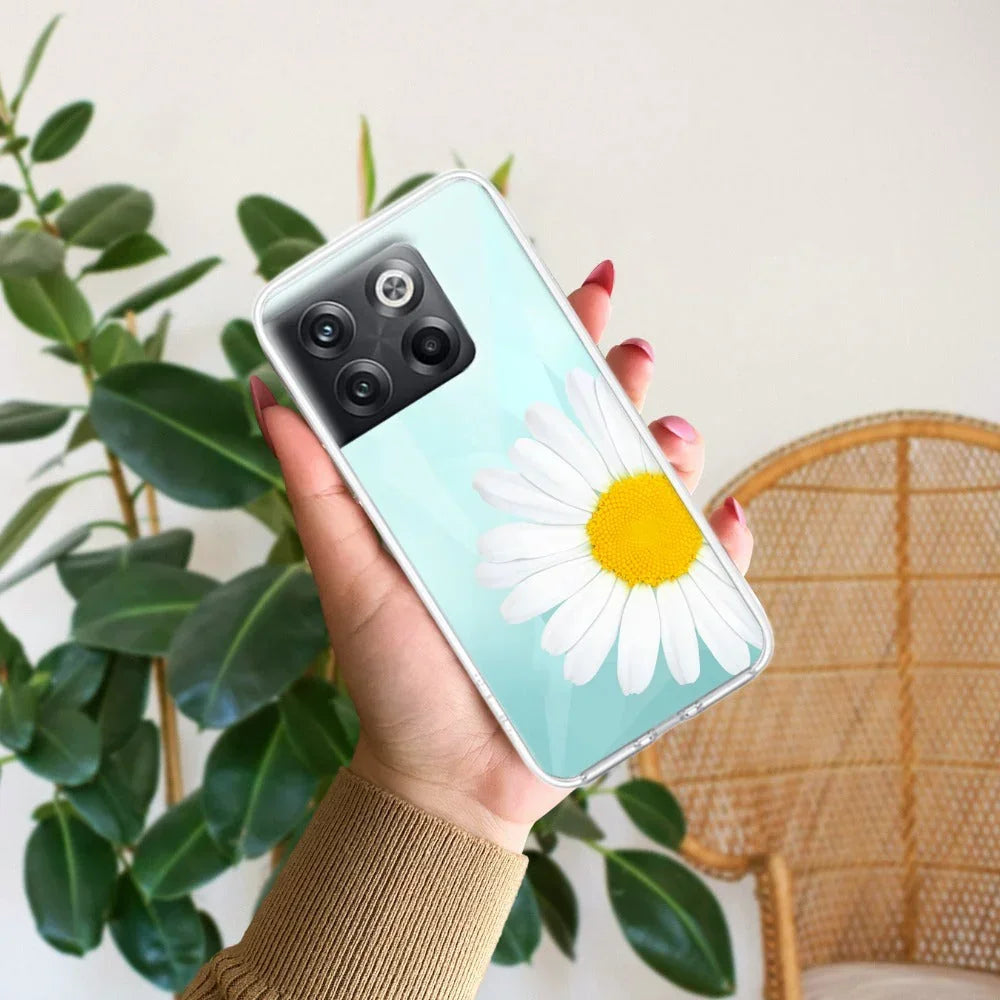 Daisy Flower Anti Yellow Case For OnePlus 10T 5G