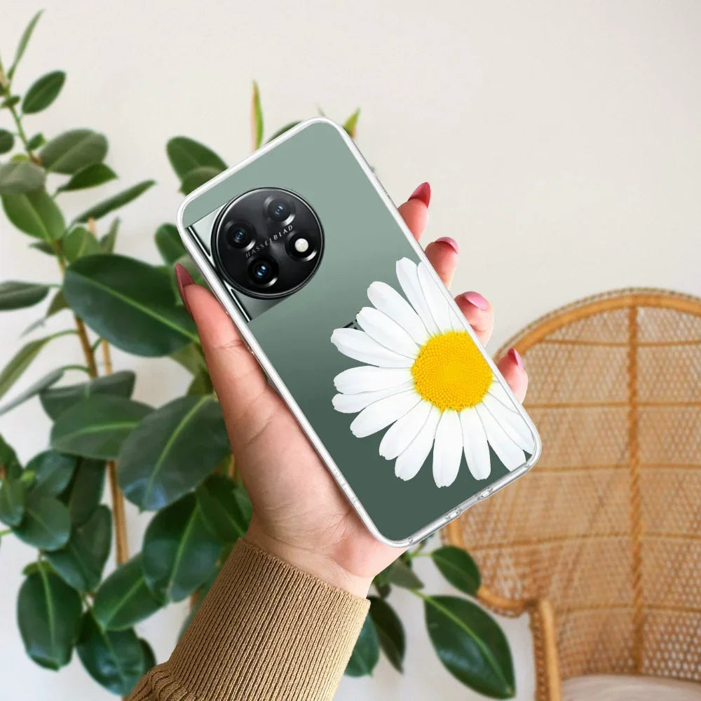 Daisy Flower Transparent silicon case For OnePlus - ShopOnCliQ