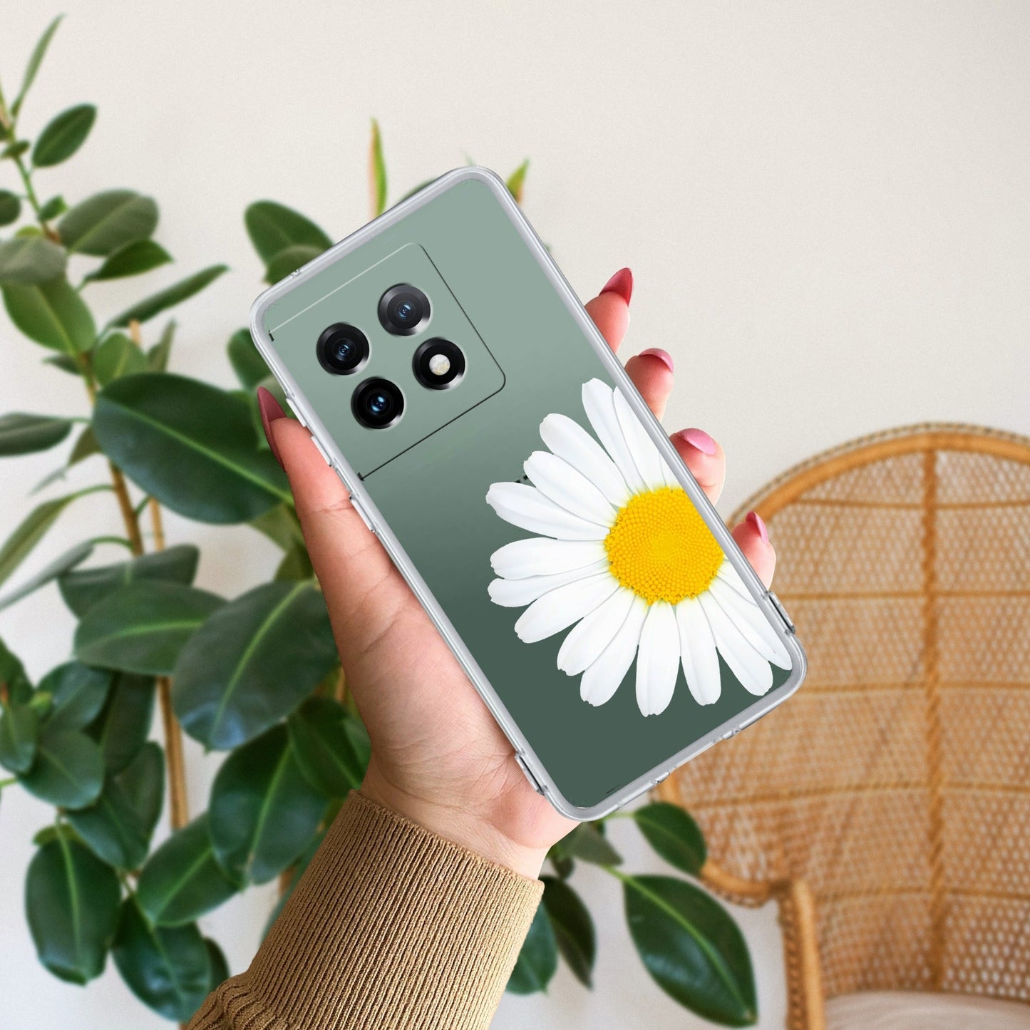 Daisy Flower Transparent silicon case For OnePlus