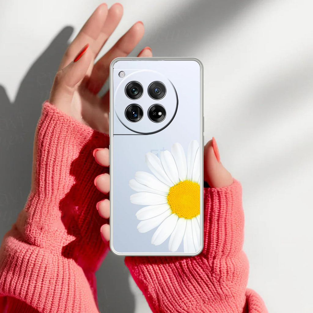 Daisy Flower Anti Yellow Case For OnePlus 12 5G