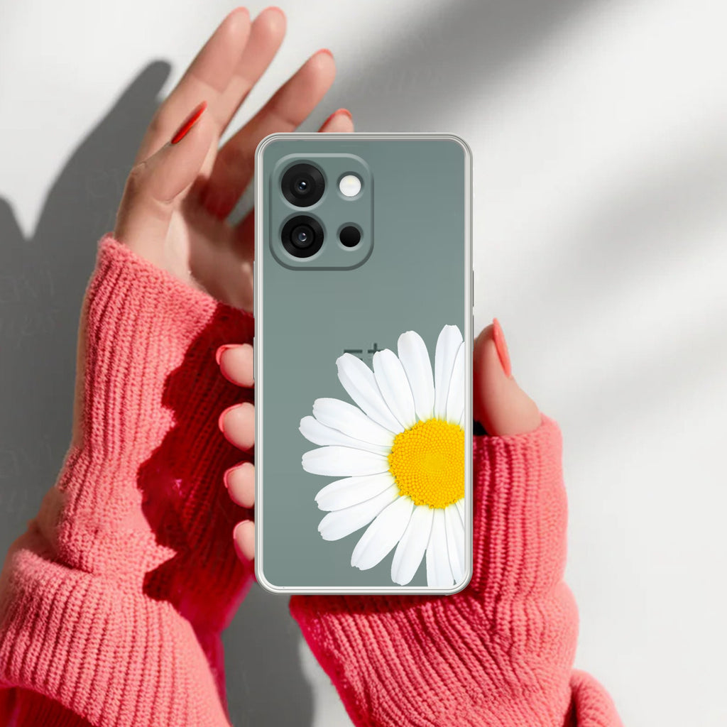 Daisy Flower Customize Anti Yellow Case For OnePlus 13s 5G