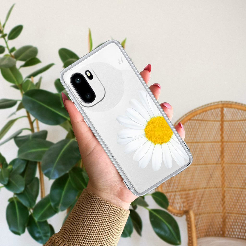 Daisy Flower Customize Anti Yellow Case For OnePlus 15R 5G
